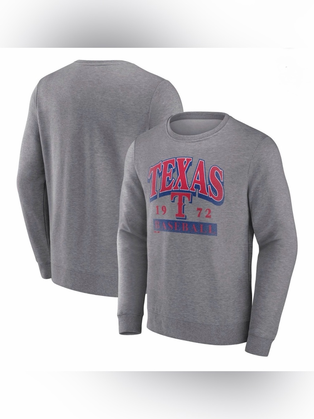 NWT Texas Ranger’s Classic MLB Fleece Crewneck Sweatshirt - sz XL